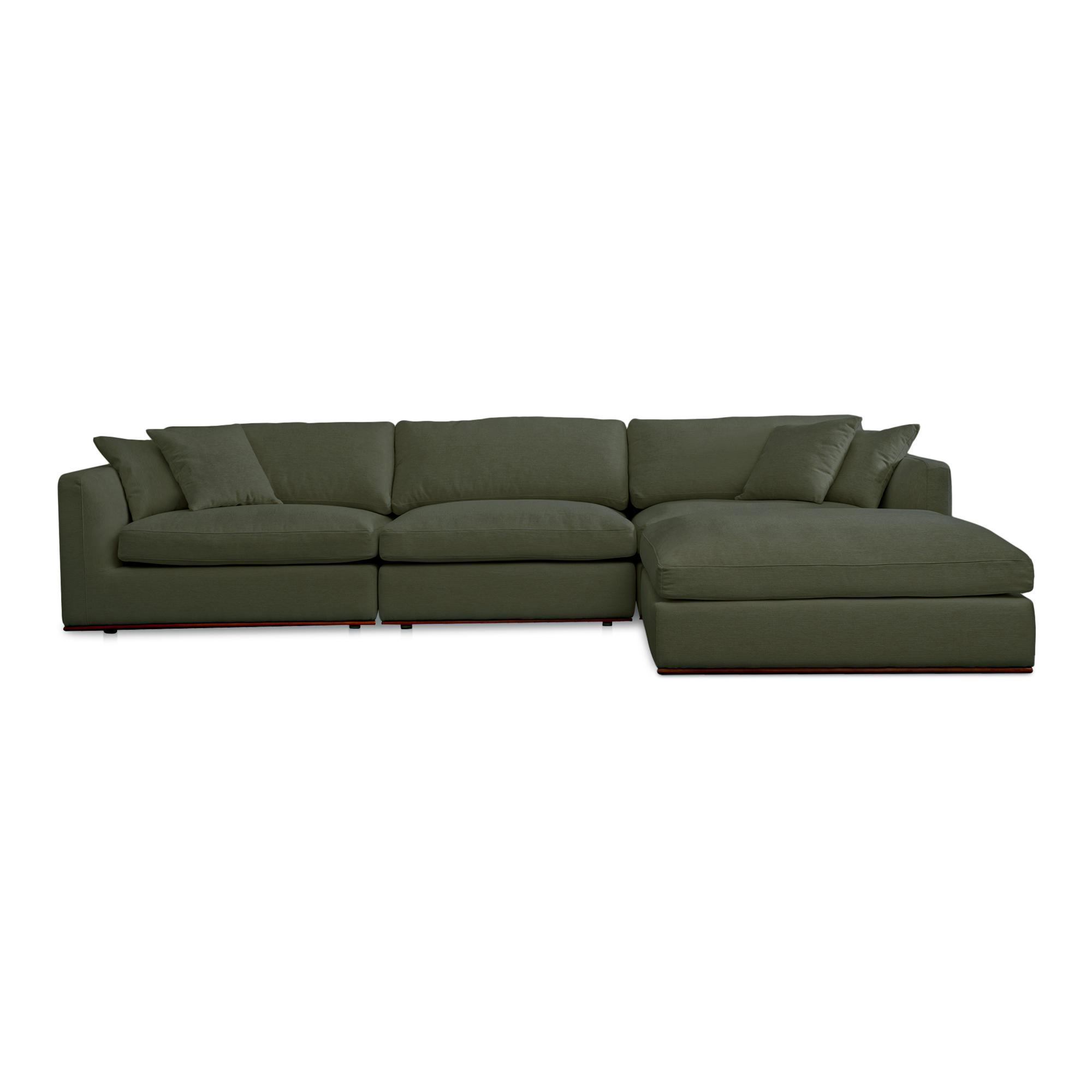 Rue Lounge Modular Sectional Deep Green
