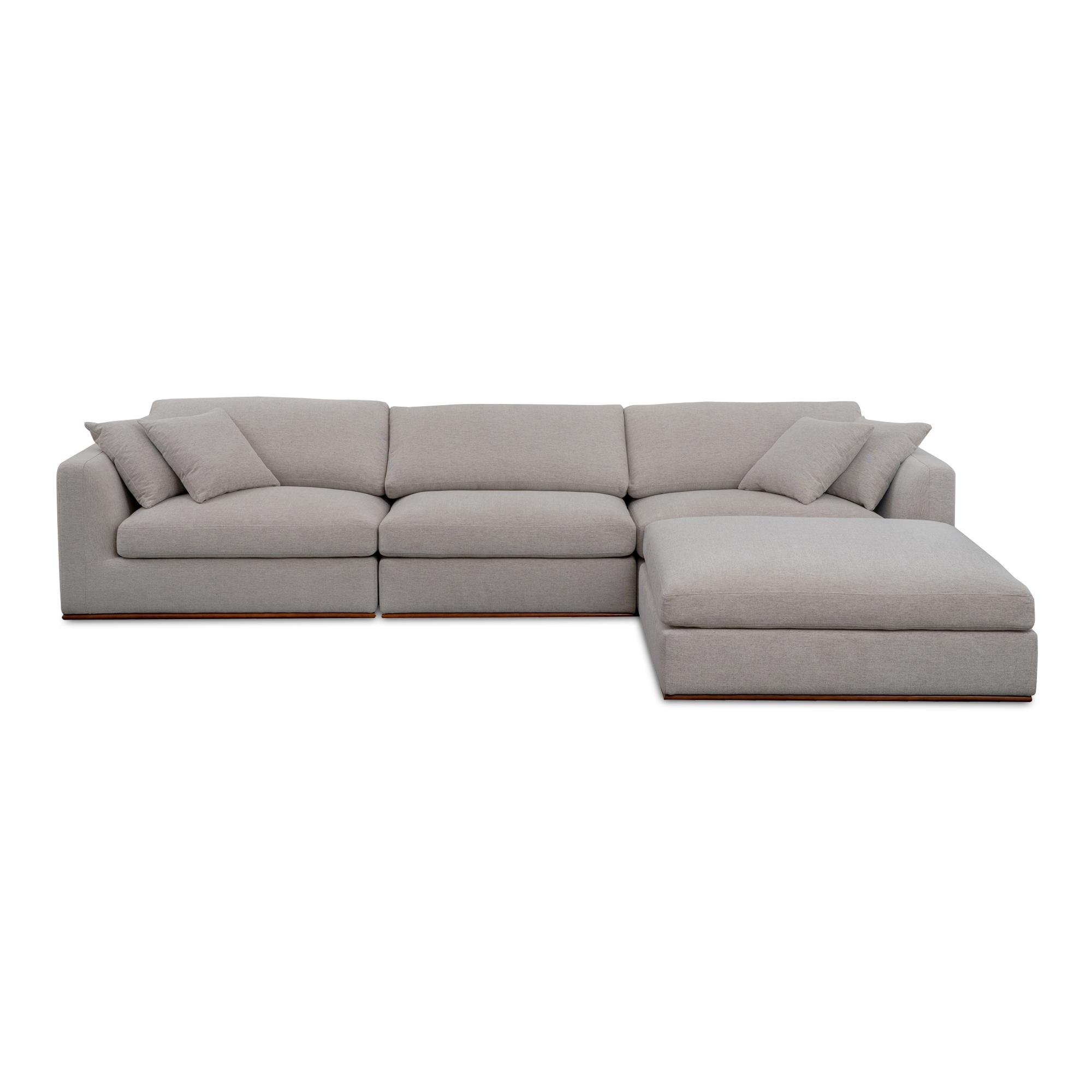 Rue Lounge Modular Sectional Flecked Grey