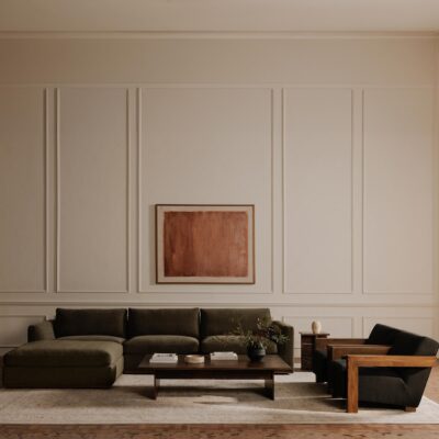 Rue Classic L Modular Sectional Dark Green