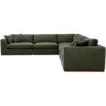 Rue Classic L Modular Sectional Dark Green MO-1020-27 MO 1020 27 Rue diagL shadsilo