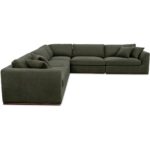 Rue Classic L Modular Sectional Dark Green MO-1020-27 MO 1020 27 Rue diagR shadsilo