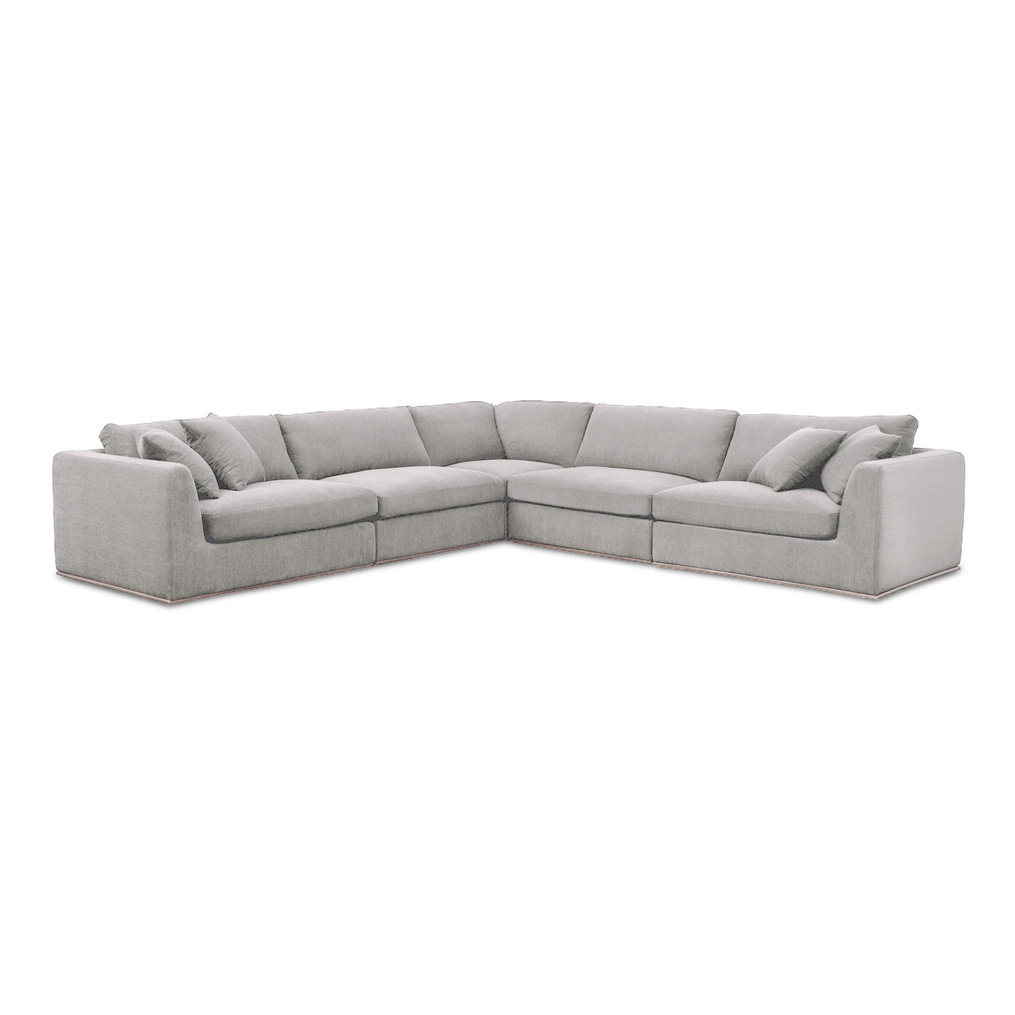 Rue Classic L Modular Sectional Flecked Grey