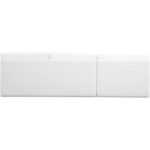 Miles Outdoor Modular 2 Piece White MO-1021-18 MO 1021 18 Miles back shadsilo