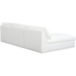 Miles Outdoor Modular 2 Piece White MO-1021-18 MO 1021 18 Miles diagL back shadsilo