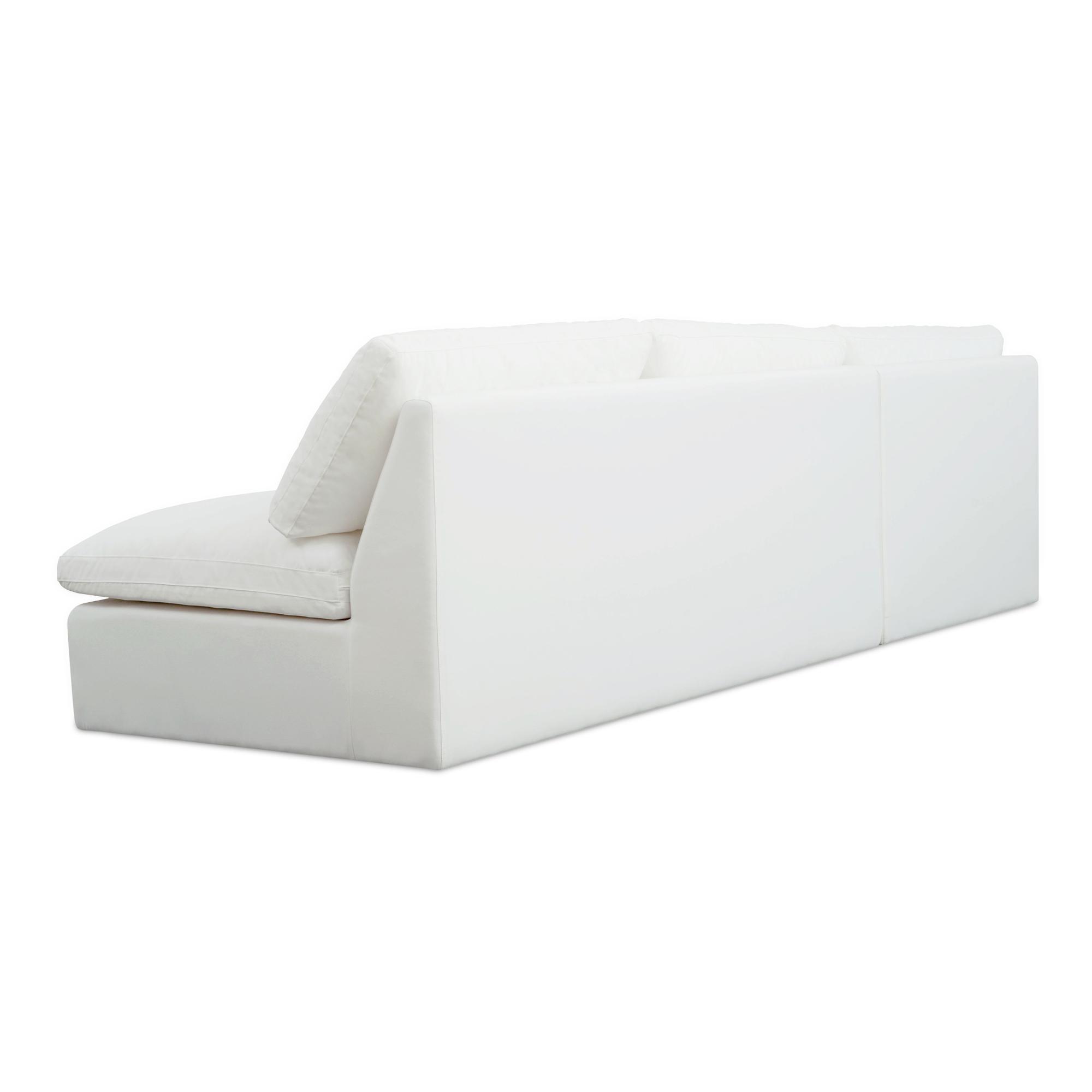 Miles Outdoor Modular 2 Piece White 2 Miles Outdoor Modular 2 Piece White - Image 2