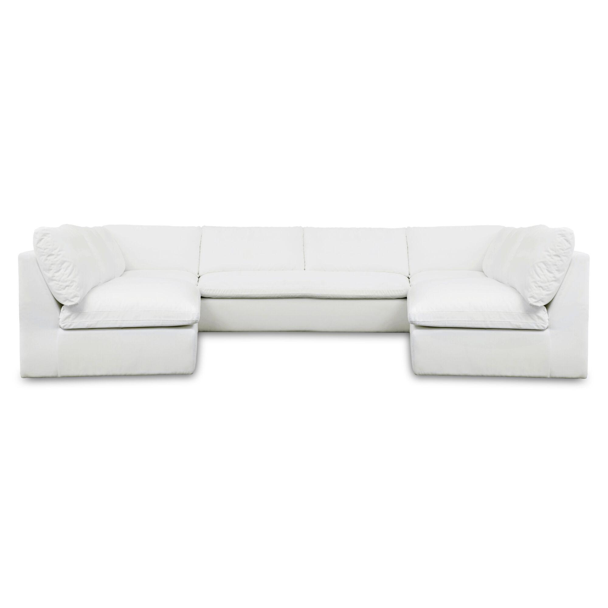Miles Outdoor Modular 5 Piece White