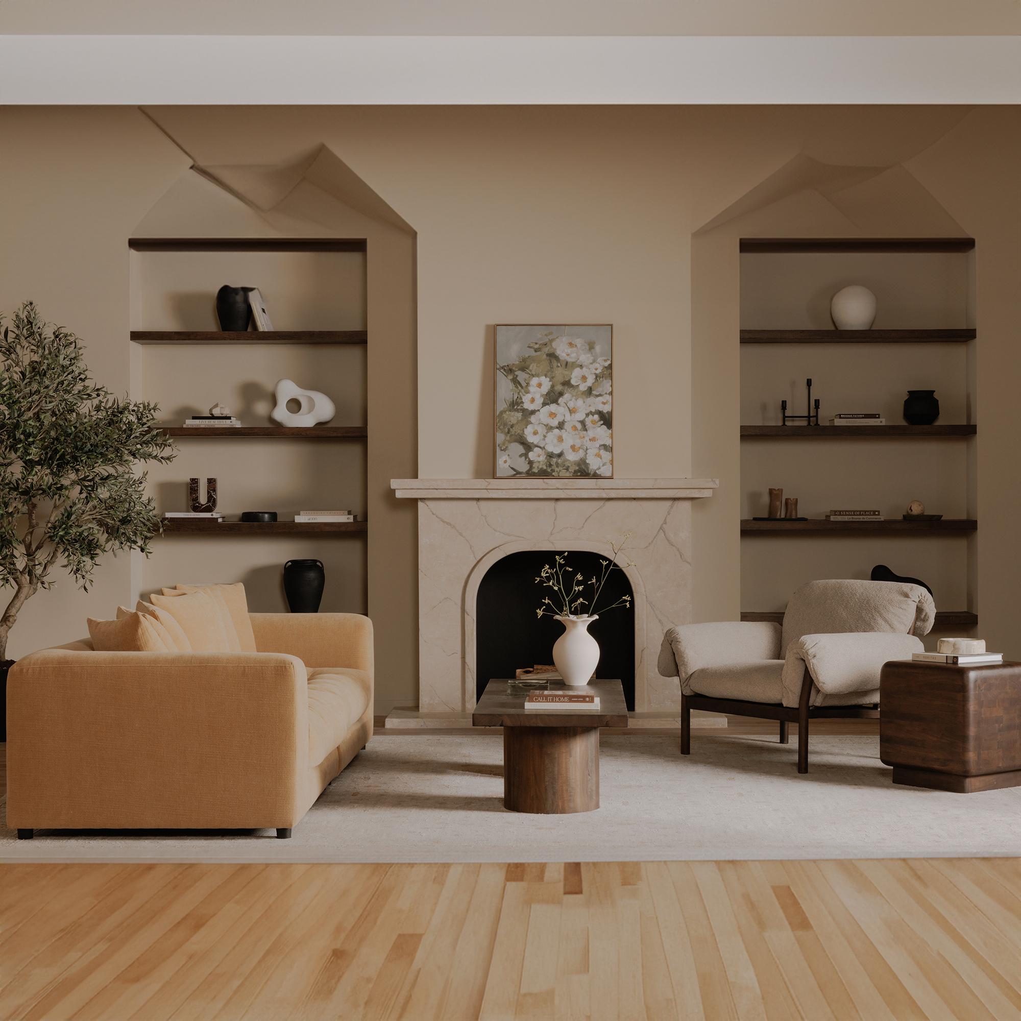 Davie Sofa Golden Yellow 8 Davie Sofa Golden Yellow - Image 8