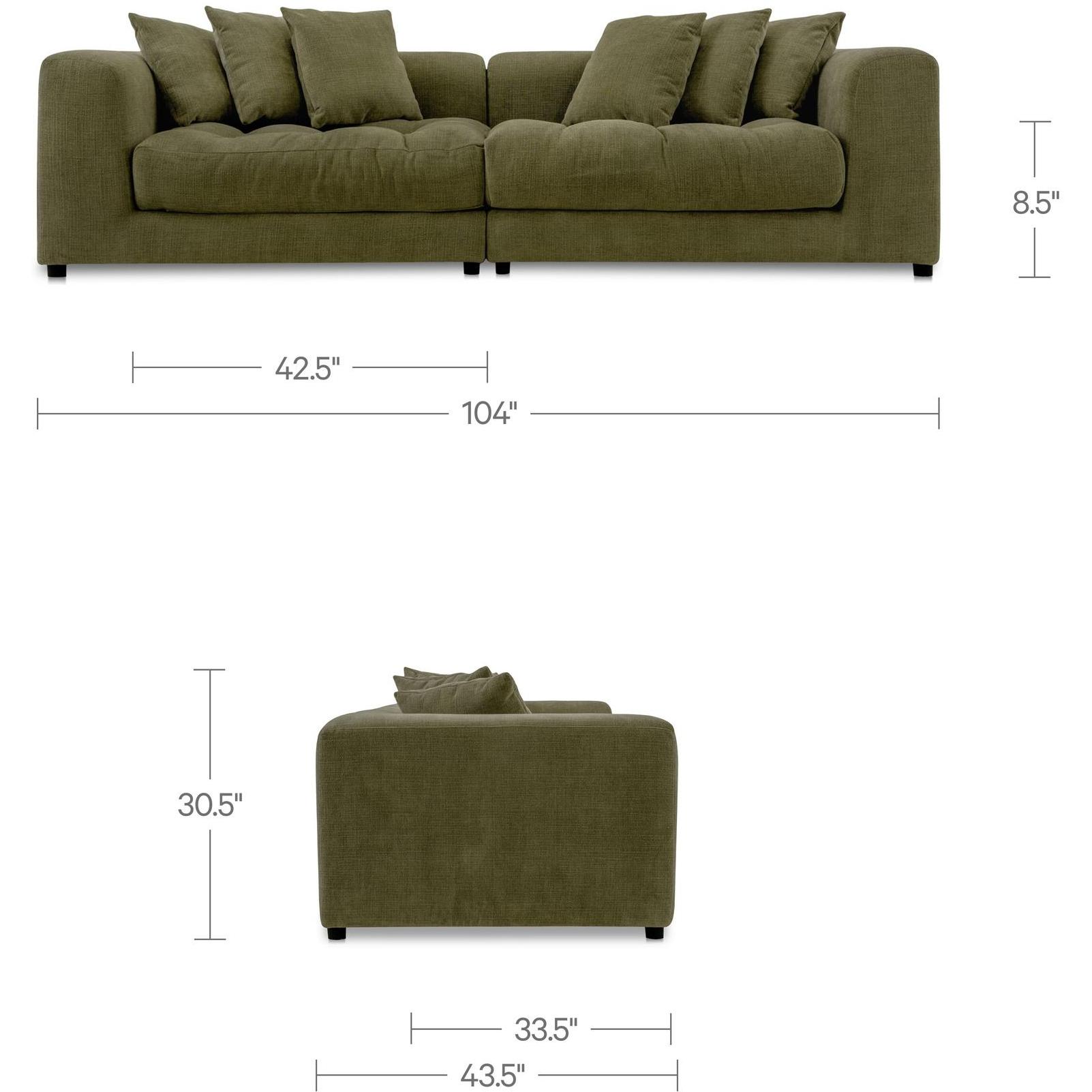 Davie Sofa Olive 10 Davie Sofa Olive - Image 10