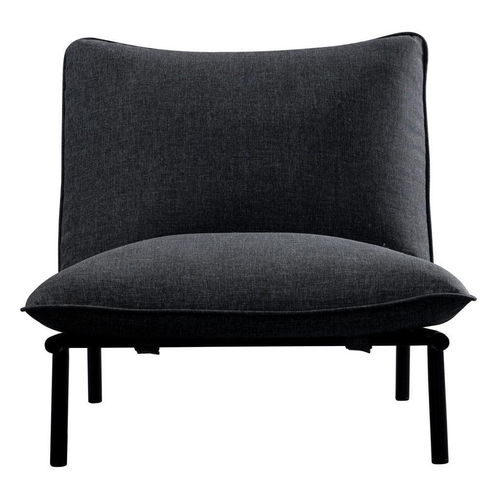 Morgan Outdoor Accent Chair Speckled Charcoal