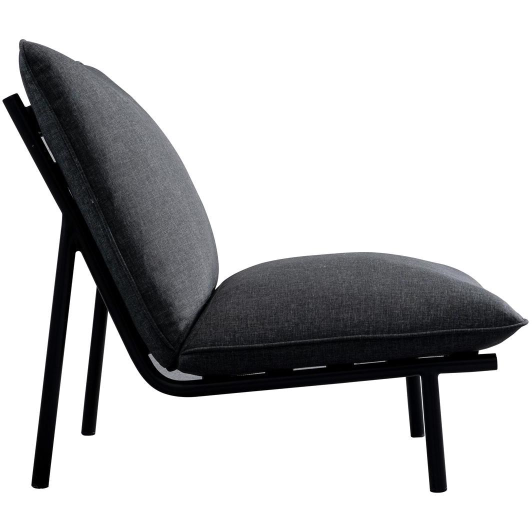 Morgan Outdoor Accent Chair Speckled Charcoal 3 Morgan Outdoor Accent Chair Speckled Charcoal - Image 3