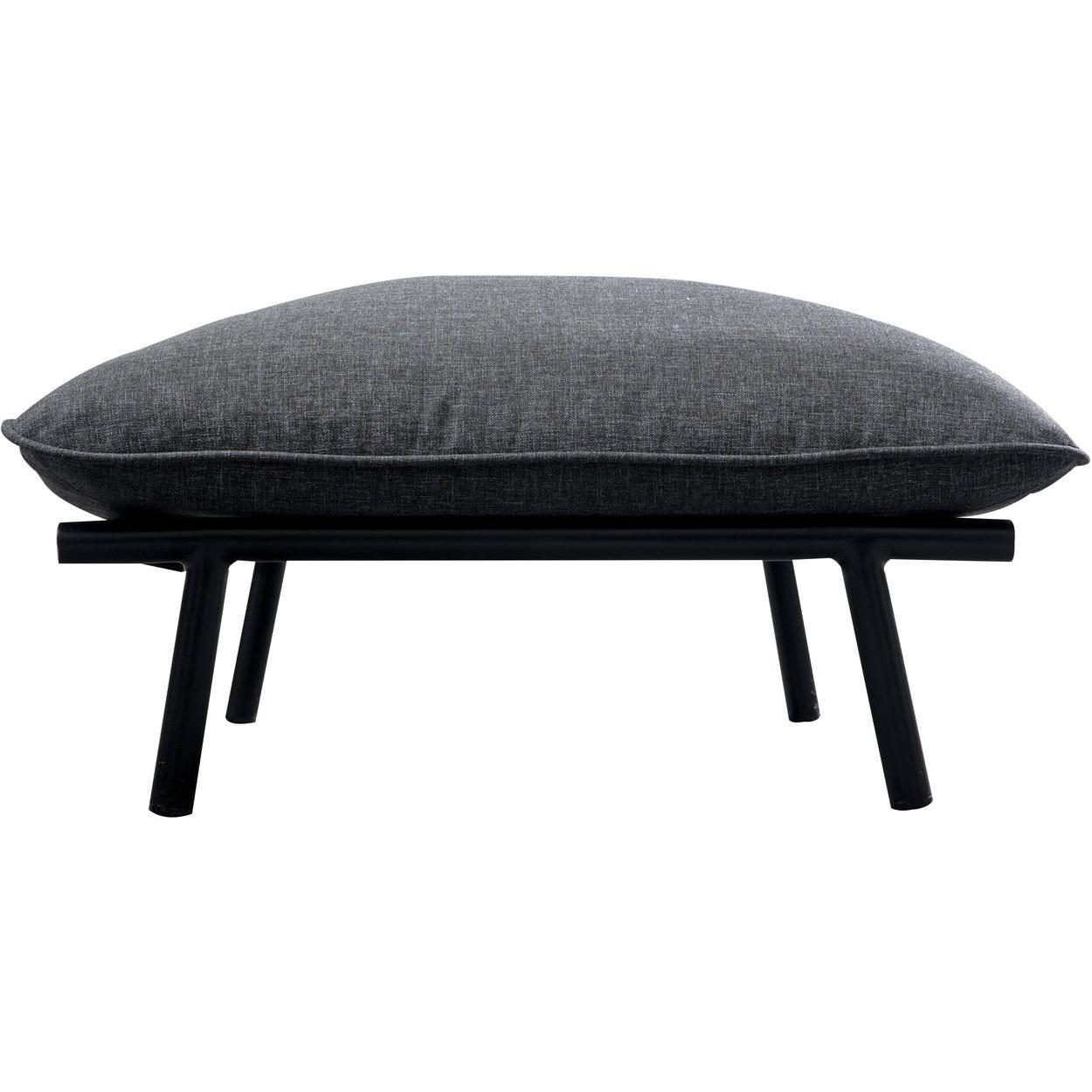 Morgan Outdoor Ottoman Speckled Charcoal