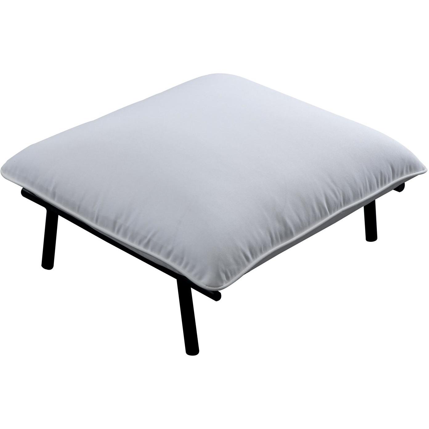 Morgan Outdoor Ottoman White 2 Morgan Outdoor Ottoman White - Image 2