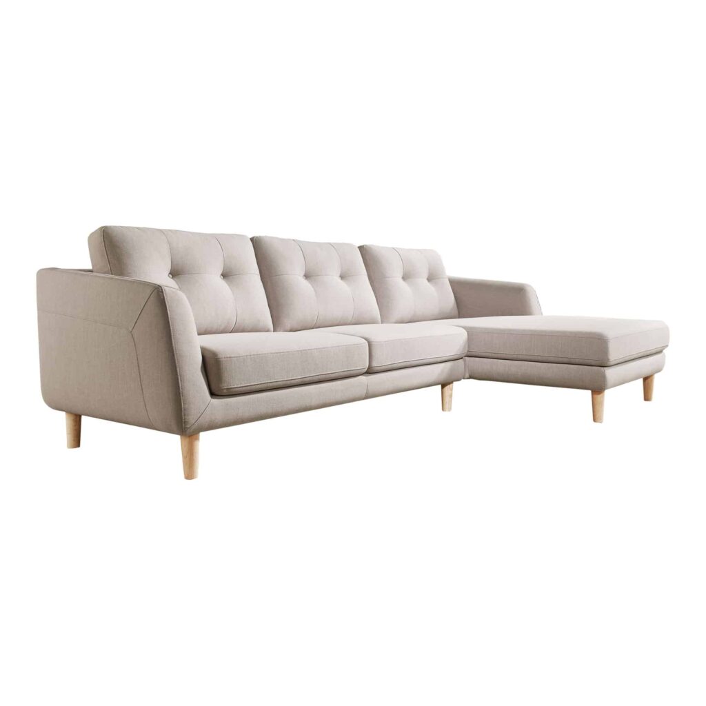 Corey Sectional Beige Right - Image 2