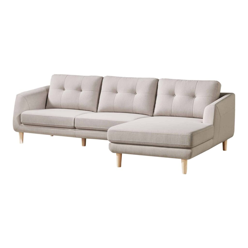 Corey Sectional Beige Right - Image 5