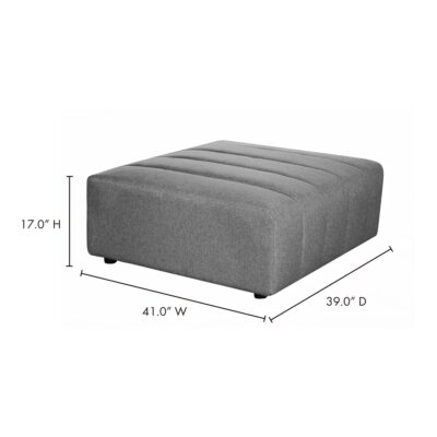 Lyric Ottoman Grey MT-1026-15 MT 1026 15 70