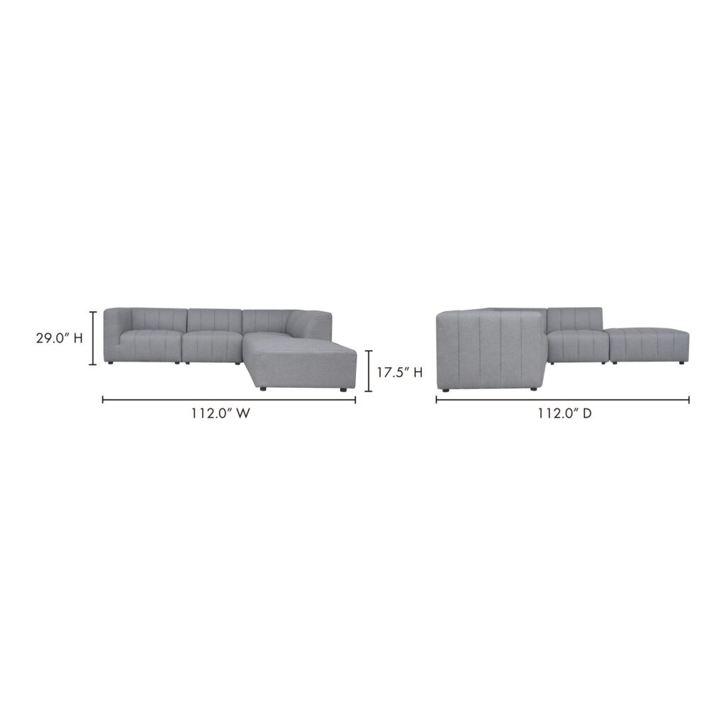 Lyric Dream Modular Sectional Right Grey - Image 7