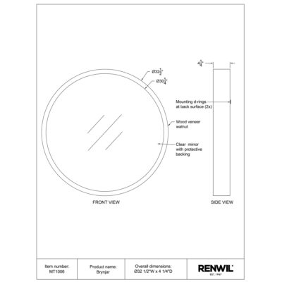 Brybjar Mirror MT1006 MT1006 TECH