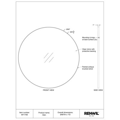 Glen Mirror MT1706 MT1706 TECH