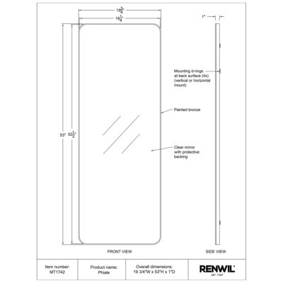 Phiale Mirror MT1742 MT1742 TECH