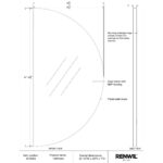 Halfmoon Mirror MT2063 MT2063 6