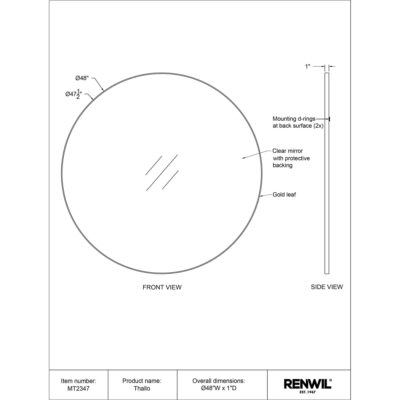 THALLO Mirror MT2347 MT2347 TECH