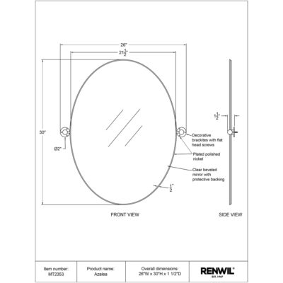 AZALEA Mirror MT2353 MT2353 TECH 1647440230