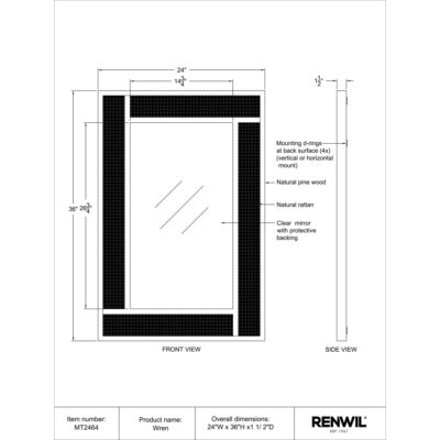 WREN Mirror MT2464 MT2464 TECHNICAL