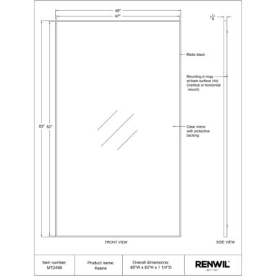 KEENE Mirror MT2499 MT2499 TECHNICAL