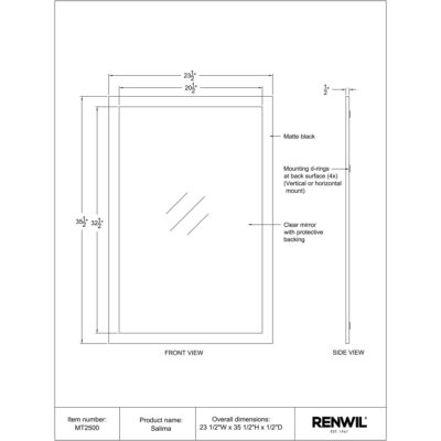 SALIMA Mirror MT2500 MT2500 TECHNICAL