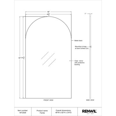 FARIDA Full Length Mirror MT2508 MT2508 7