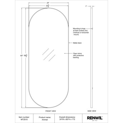 AMMAR Mirror MT2510 MT2510 TECHNICAL