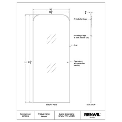 MERYEM Mirror MT2514 MT2514 3