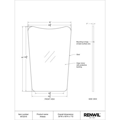 ARTESIA Mirror MT2516 MT2516 4