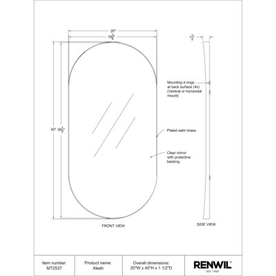 Aleah Mirror MT2537 MT2537 7