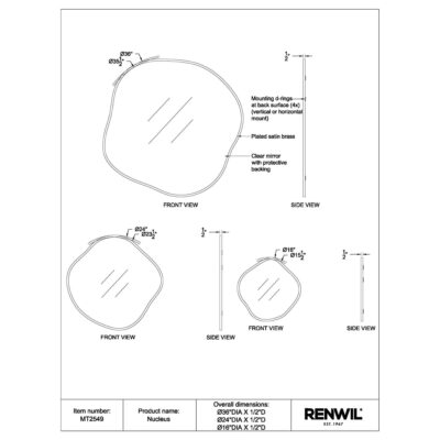 NUCLEUS Mirror MT2549 MT2549 9