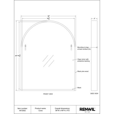 Cove Mirror MT2552 MT2552 7