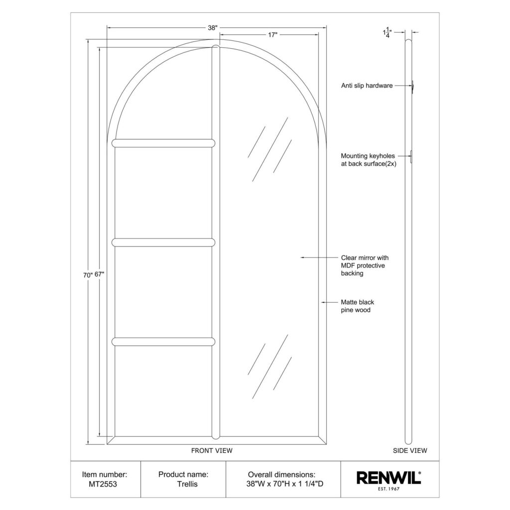 Trellis Full Length Mirror - Image 5