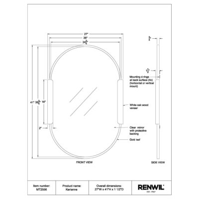 KERIANNE Mirror MT2556 MT2556 7