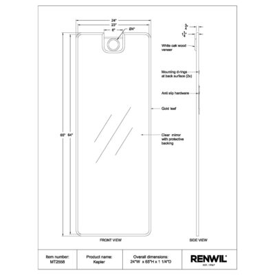 KEPLER Mirror MT2558 MT2558 6