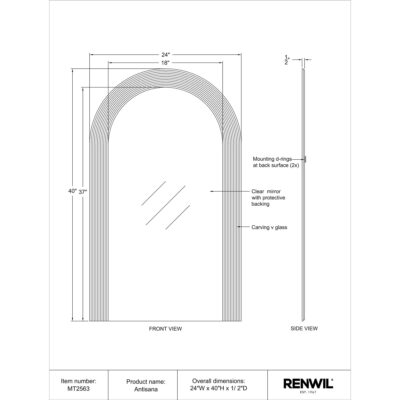 ANTISANA Vanity Mirror MT2563 MT2563 8