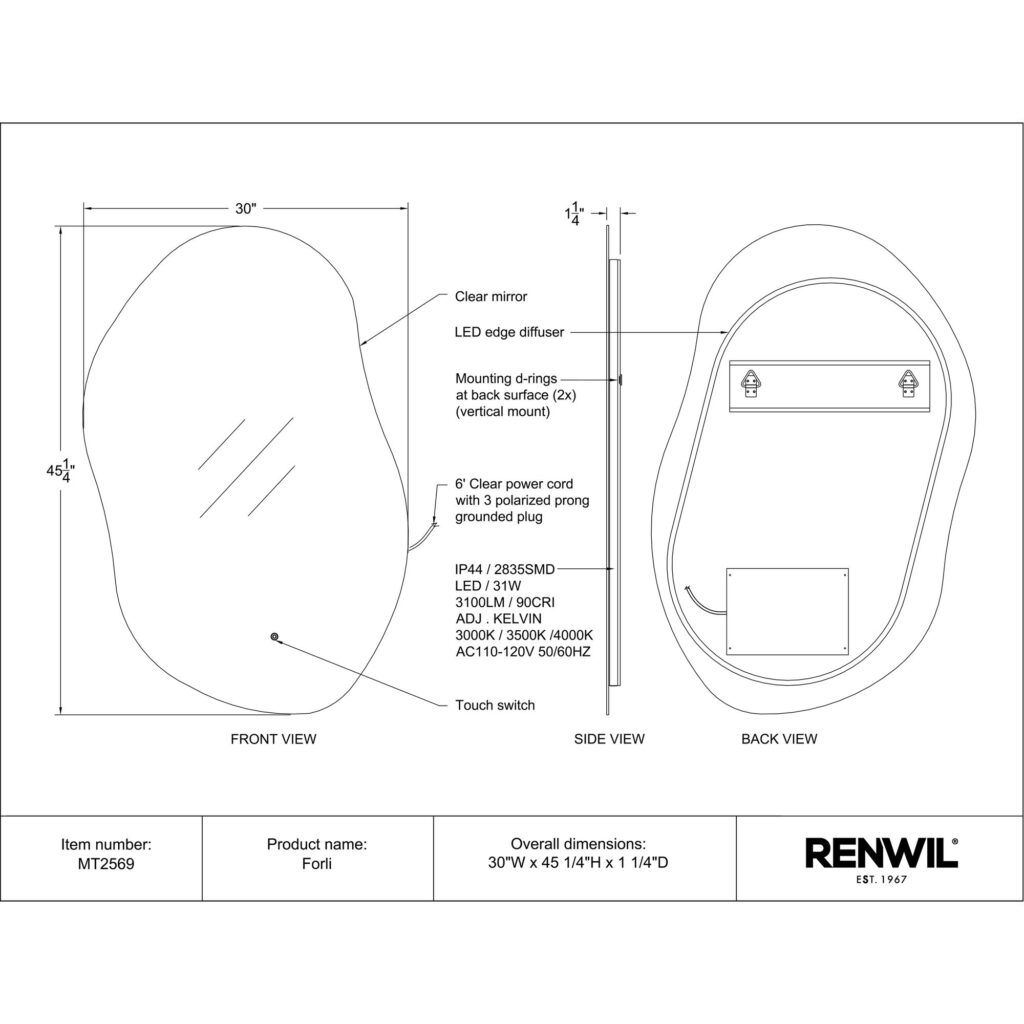 Forli LED Mirror - Image 6