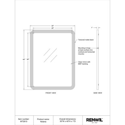 Nolana Mirror MT2610 MT2610 6