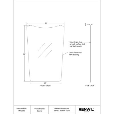 Selene Vanity Mirror MT2612 MT2612 5