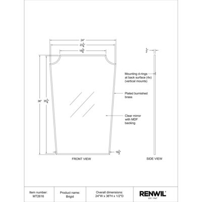 Brigid Mirror MT2616 MT2616 6