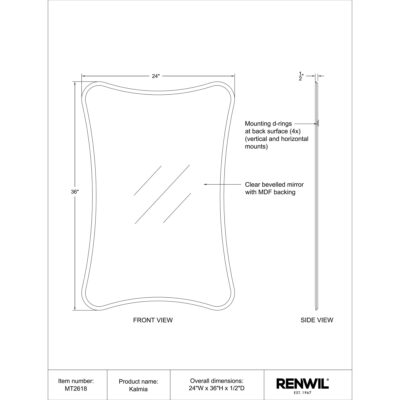 Kalmia Mirror MT2618 MT2618 6