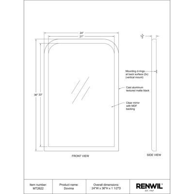 Dovima Mirror MT2622 MT2622 7