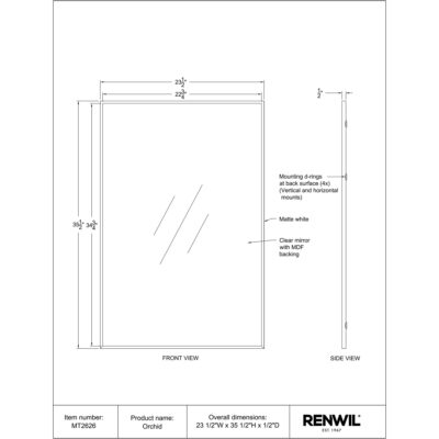 Orchid Mirror MT2626 MT2626 6