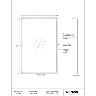 Sandcastle Mirror MT2627 MT2627 6