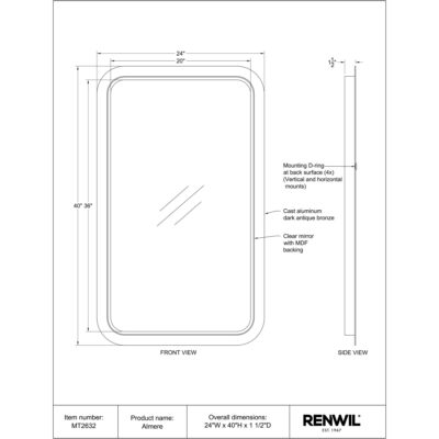 Almere Mirror MT2632 MT2632 6