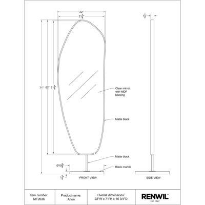 Arlon Mirror MT2636 MT2636 6